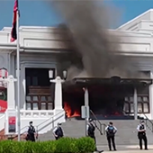 Fire at old Parliament House Fire at old Parliament House